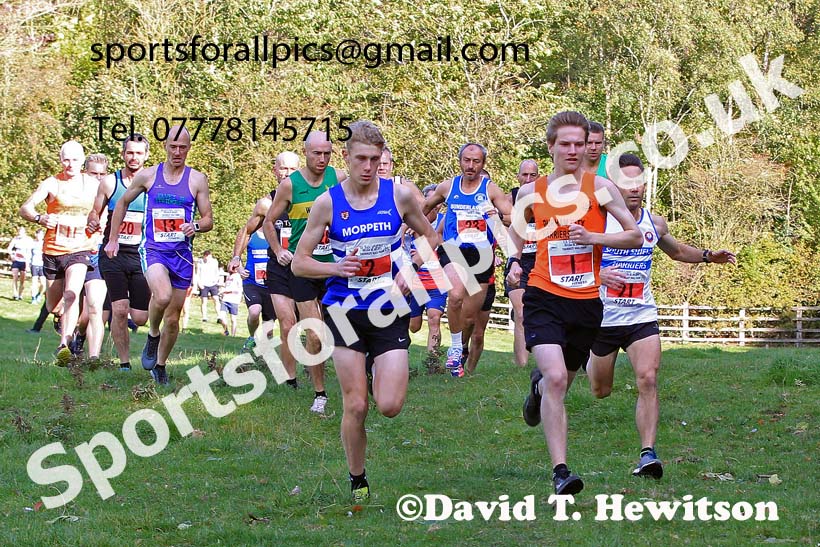 Mens Masters and Mens Under-20s, 2022 NECAA Cross Country Relays, Thornley Hall Farm, Peterlee, County Durham, October 15th. Photo: David T. Hewitson/Sports for All Pics